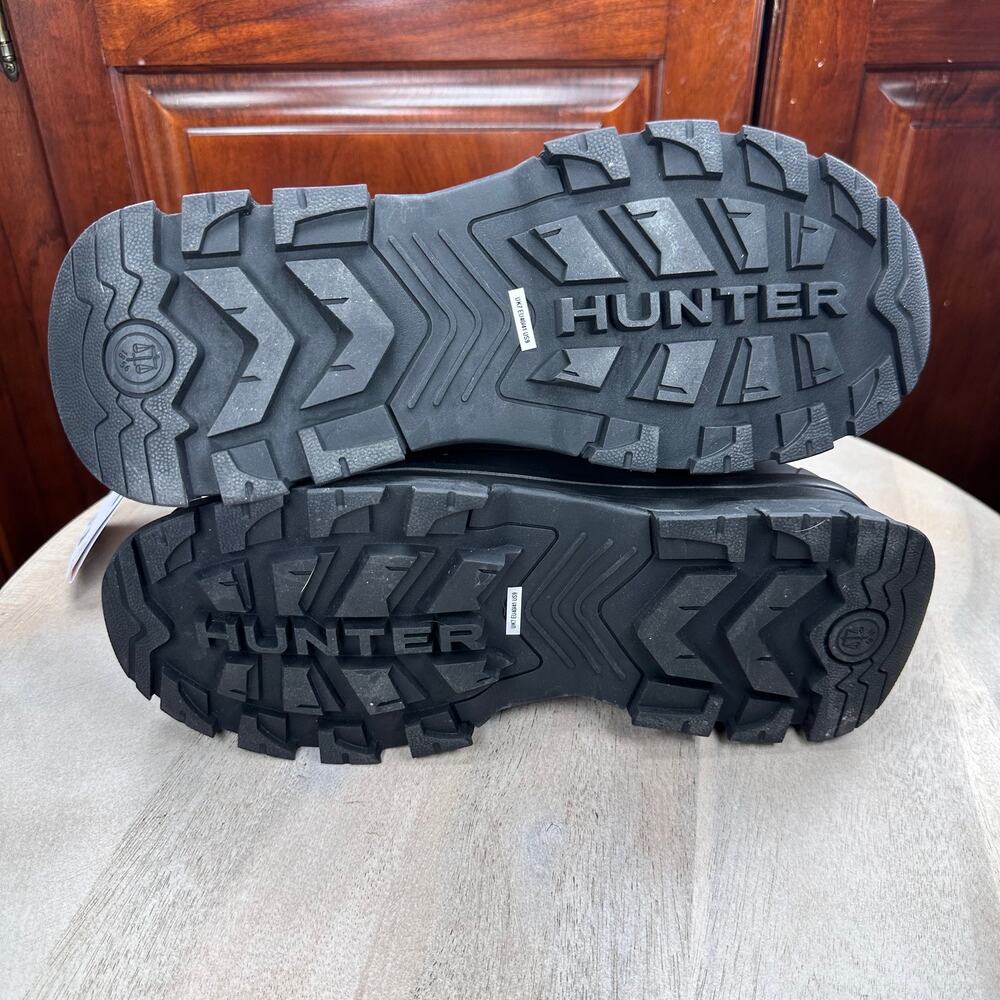 Hunter Short Buckle Intrepid Womens Snow Boots Size 9 White Black Short Winter - Picture 16 of 16